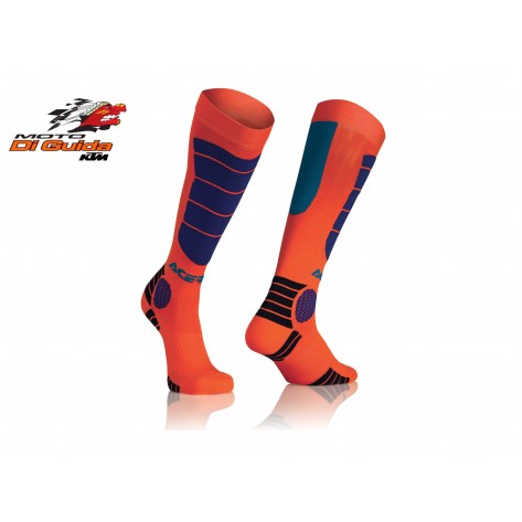 Calze Moto Tecniche Acerbis MX Impact Socks Arancio Blu