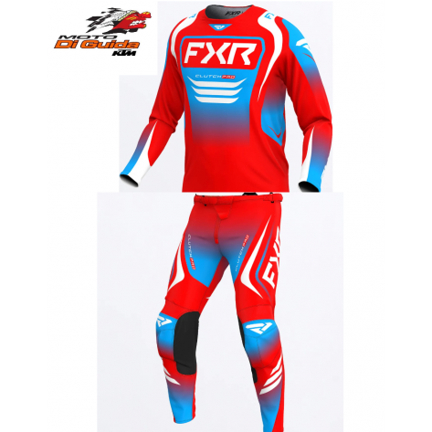COMPLETO CROSS ENDURO FXR Clutch Pro MX ROSSO BIANCO