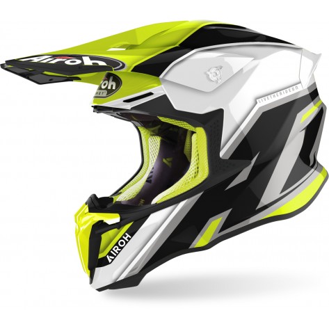 Casco Airoh cross enduro TWIST 2.0 SHAKEN Yellow Gloss