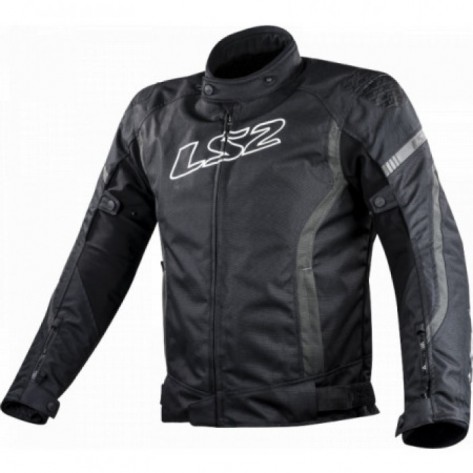 GIACCA DONNA LS2 GATE LADY JACKET BLACK DARK GREY NERO E GRIGIO
