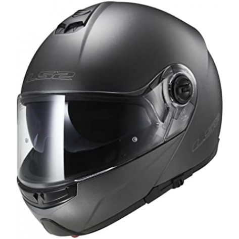 CASCO MODULARE LS2 STROBE MATT TITANIUM GRIGIO OPACO