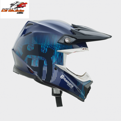 CASCO HUSQVARNA MOTO CROSS ENDURO 9S FLEX RAILED TAGLIA M FIBRA DI VETRO COD. 3HS230009103