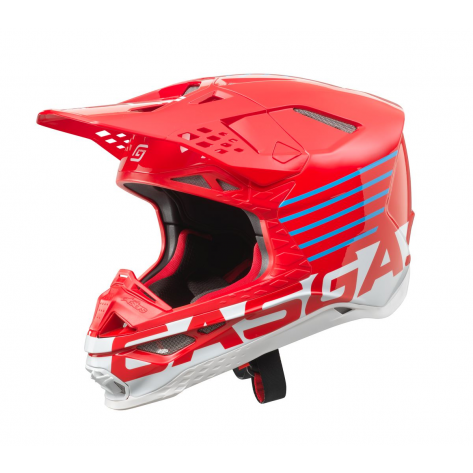 CASCO GAS GAS CROSS ENDURO SM-8 HELMET FIBRA DI VETRO TAGLIA M 58