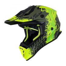 J-38 MASK - MATT FLUO YELLOW -  BLACK - GREEN