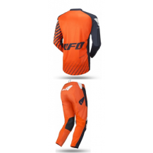 ULTIMO COMPLETO RIMASTO S/38 PER BAMBINO UFO MOTOCROSS ENDURO VANADIUM NERO ARANCIO 