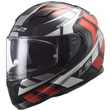 CASCO INTEGRALE MOTO LS2 STRREAM EVO LOOP NERO ROSSO