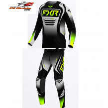 COMPLETO CROSS ENDURO FXR Clutch Pro MX NERO GRIGIO GIALLO FLUO