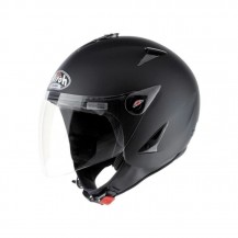 CASCO JET CON VISIERA AIROH JT11 NERO OPACO UOMO DONNA UNISEX STRADALE