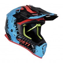 J-38 MASK - GLOSS BLUE-RED BLACK TAGLIA L