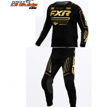 COMPLETO CROSS ENDURO FXR Clutch MX Jersey NERO ORO