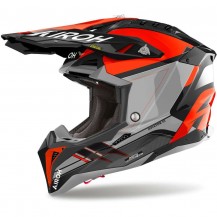 Casco Moto Cross Enduro Airoh AVIATOR 3 SABER Arancio Lucido MODELLO 2024