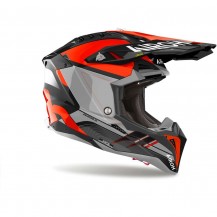 Casco Moto Cross Enduro Airoh AVIATOR 3 SABER Arancio Lucido MODELLO 2024