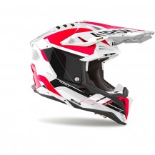 Casco Moto Cross Enduro Airoh AVIATOR 3 SABER Rosso Lucido MODELLO 2024