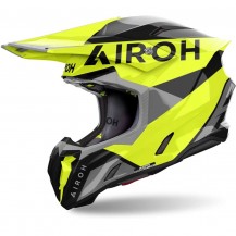 Casco Moto Cross Enduro Airoh TWIST 3 KING Giallo Lucido MODELLO 2024