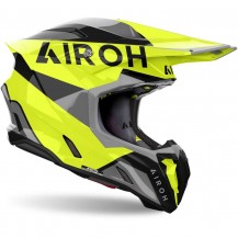 Casco Moto Cross Enduro Airoh TWIST 3 KING Giallo Lucido MODELLO 2024