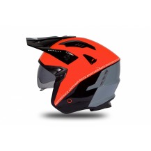 CASCO JET SHERATAN ROSSO, NERO E GRIGIO LUCIDO