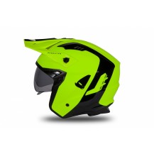 CASCO JET SHERATAN GIALLO FLUO E NERO LUCIDO