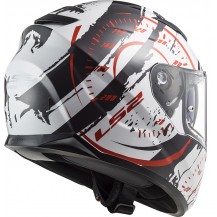 Casco integrale LS2 FF320 STREAM EVO TACHO Bianco Nero Rosso