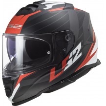 Casco integrale LS2 FF800 STORM NERVE Nero opaco Rosso