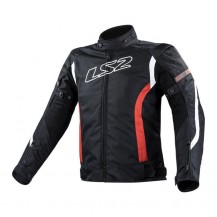 GIACCA MOTO STRADALE LS2 Gate Man Black Red NERO E ROSSO