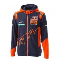 FELPA KTM RED BULL REPLICA TEAM ZIP HOODIE