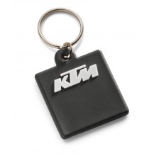 LOGO RUBBER KEYHOLDER BLACK