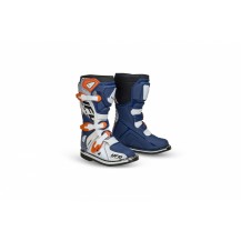 STIVALI MOTOCROSS TYPHOON DA BAMBINO BLU E BIANCO