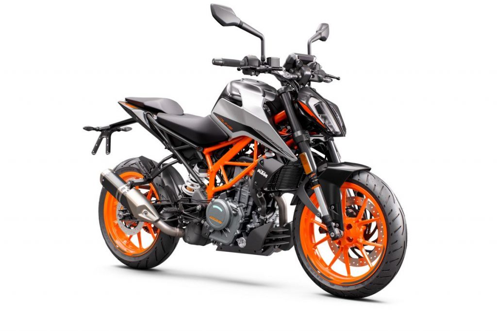 KTM 390 DUKE - front right gray